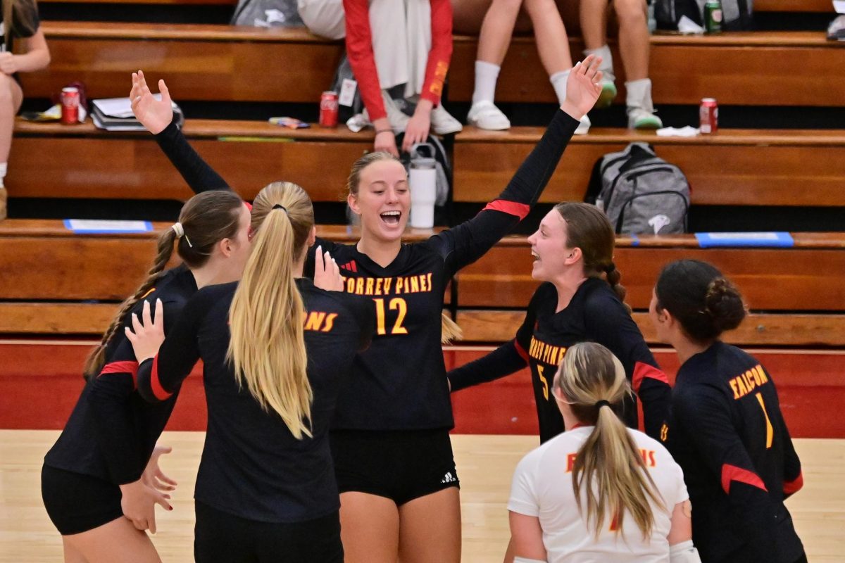 Samantha Krystkowiak (11) plays as an outside hitter and opposite on the girls varsity volleyball team. Krystkowiak won the October female Athlete of the Month. Photo courtesy of Anna Scipione. 