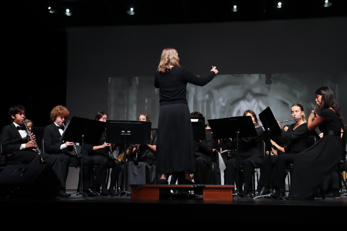 The school's orchestra performs under the conduct of Music Director, Amy Gelb. The Fall Concert took place on Oct. 9 at 7 p.m.