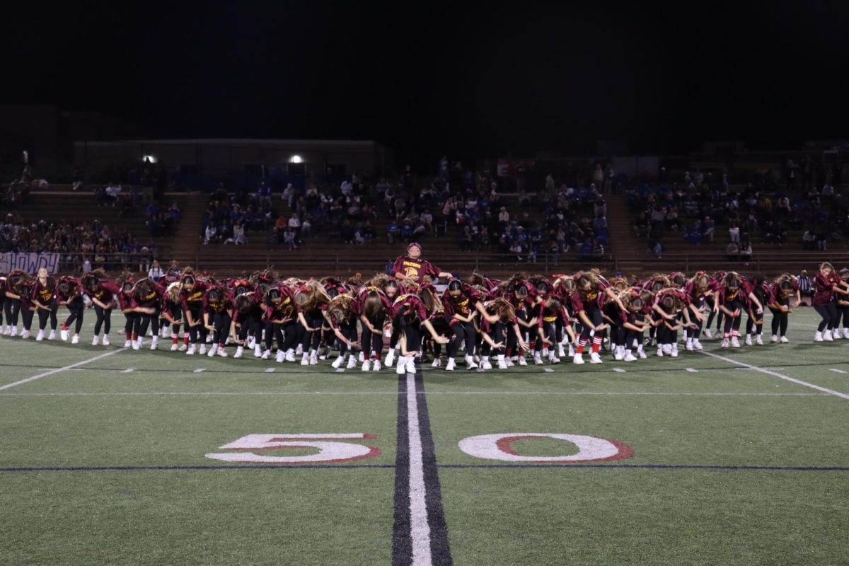 The dance team performs at every home football game. This year, their first halftime performance took place on Sept. 20.