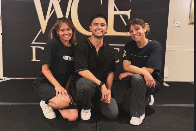 This year, the first dance team performance will take place on Sept. 20, during the halftime show. In July, TPDT welcomed Ysa Penarejo to the coaching staff. Left to right: Ysa Penarejo, Francis Florendo and Kaylar Preite. Photo courtesy of Ysa Penejero.