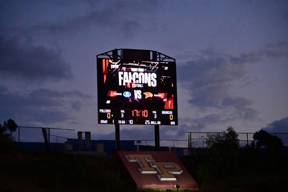 The new jumbotron has many new features, such as graphics, animations, close ups and a new scoreboard.  The jumbotron project started in 2022, and the total cost amounted to more than $500,000. Photo courtesy of Anna Scipione.