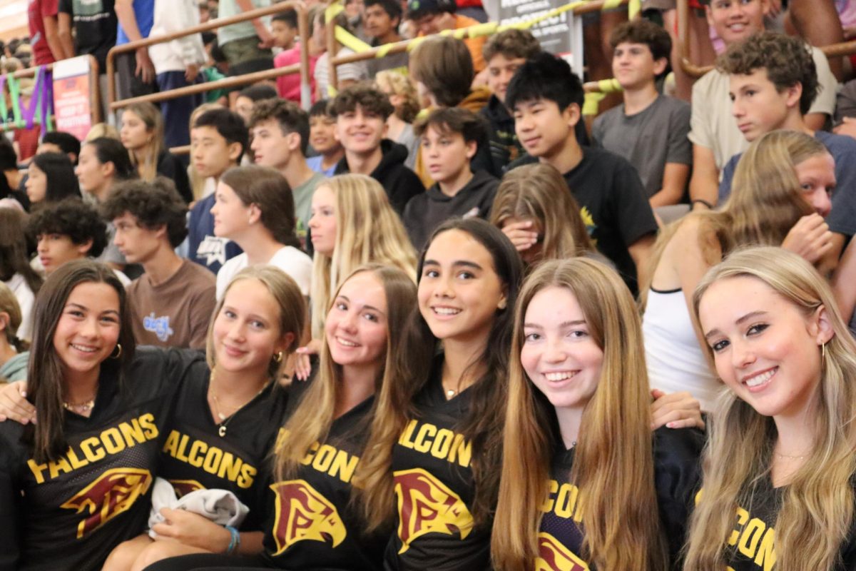 This years homecoming pep rally took place on Sept. 11. Left to right : x