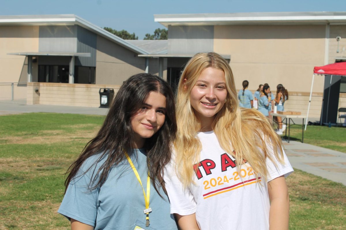 PALS is the student mental health organization on campus. Left to right - Emily Cheikka (11), Corinne Gilkey (11)