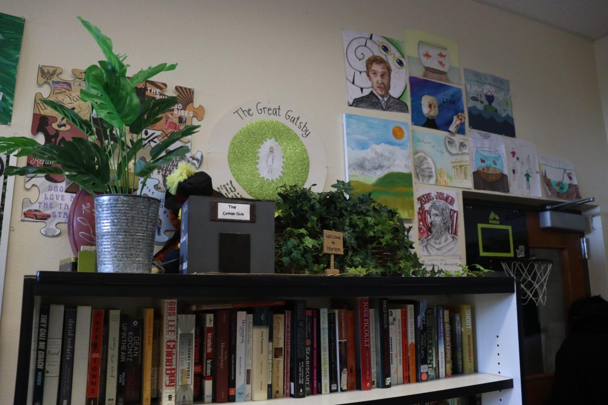 Brandon Keller's room features student artwork. He chose to do this because of fond memories he had as a student in classrooms with art. "I wanted my room to be one that looked good and was both eye-catching and intriguing," Keller said. 