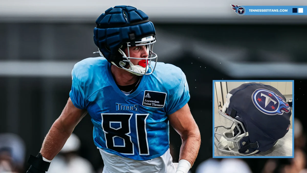 Staff writer Cass Love discusses how Guardian Caps NXT could be a step in the right direction to minimize traumatic brain injuries in the NFL. During week one of the NFL season, tight end Josh Wylie was seen wearing the latest version of the Guardian Cap. Photo courtesy of the Tennessee Titans.