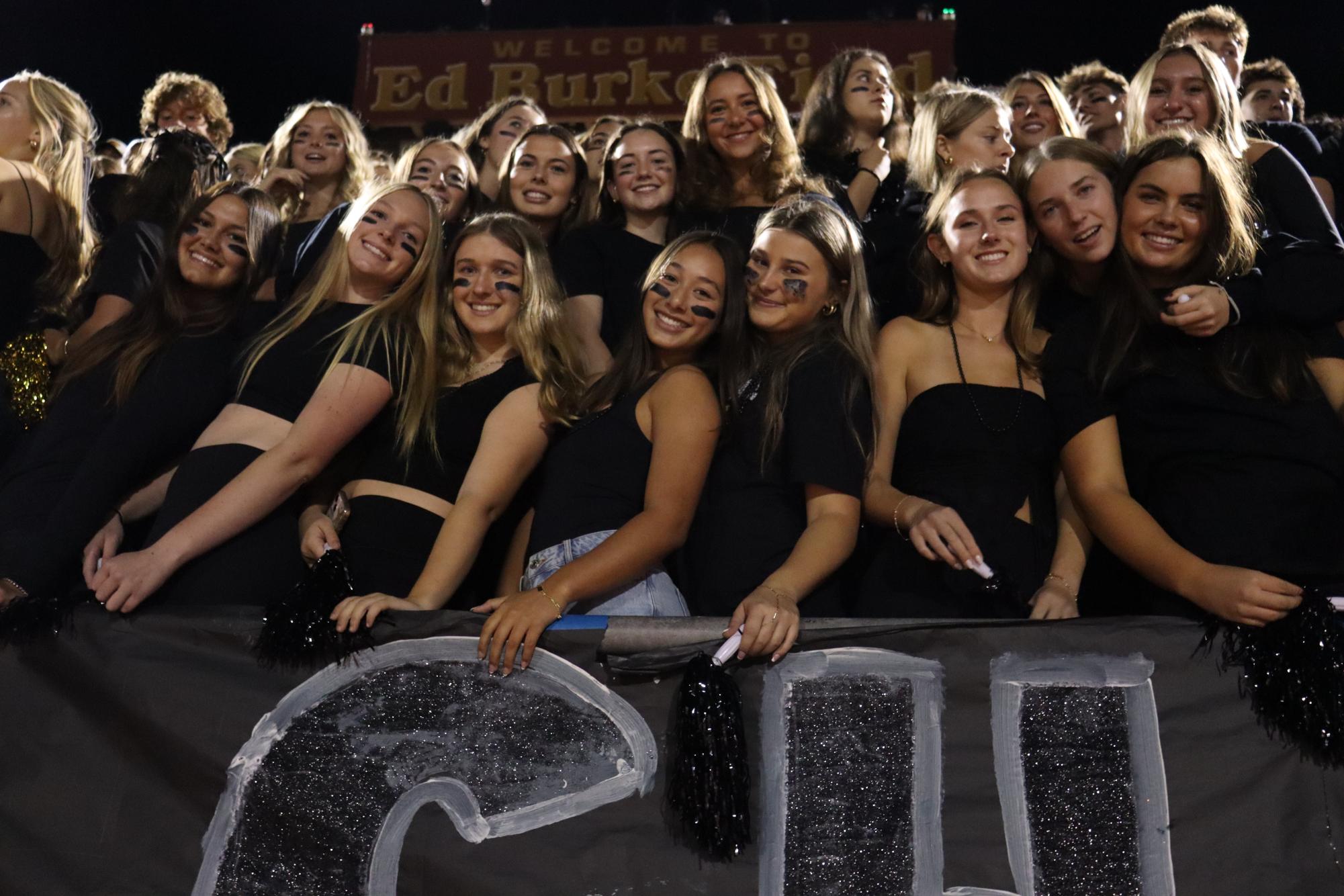 The varsity football team (4-6) lines up for a play against La Costa Canyon High School (10-0). The Falcons fell to their long standing rivals, the Mavericks, on Friday night with a final score of 28-0. 