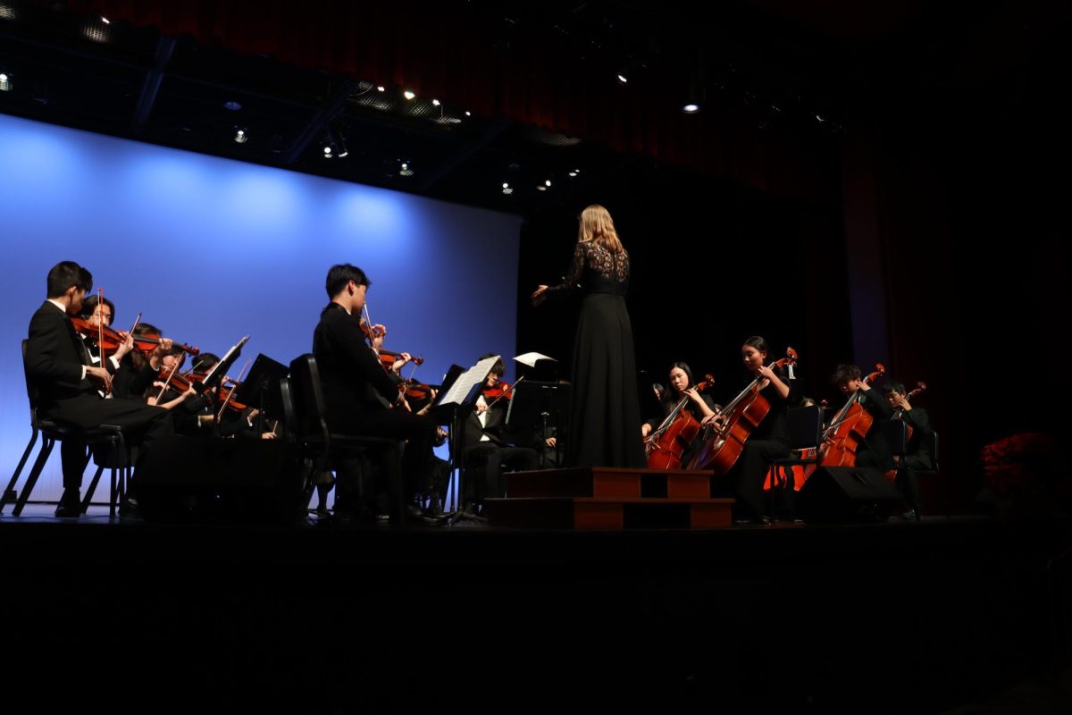 The school's orchestra fills the Performing Arts Center with music. The Winter Concert was held on Dec. 11 at 7 p.m.