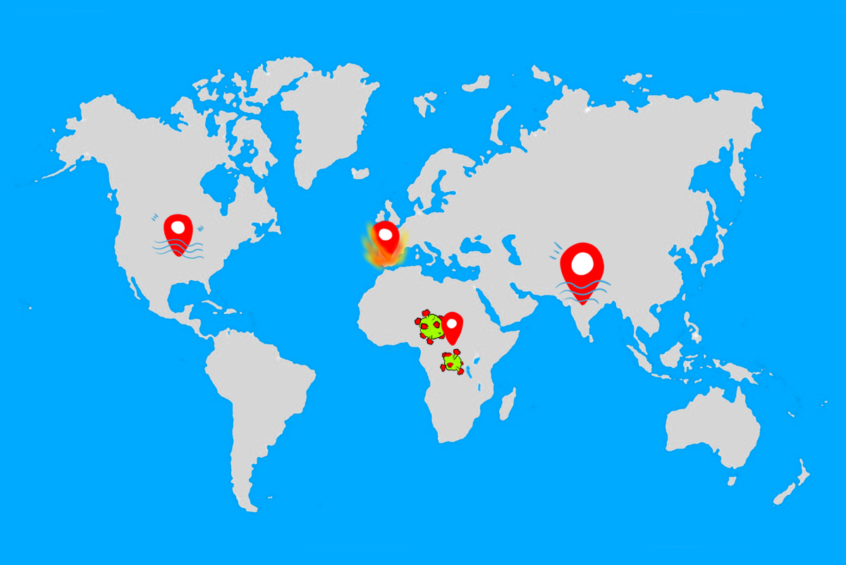 Falconer reporters provide an update of health and climate related global events. These included the Chikungunya virus which originated in Africa, wildfires in Spain and Portugal and flooding caused by climate change.