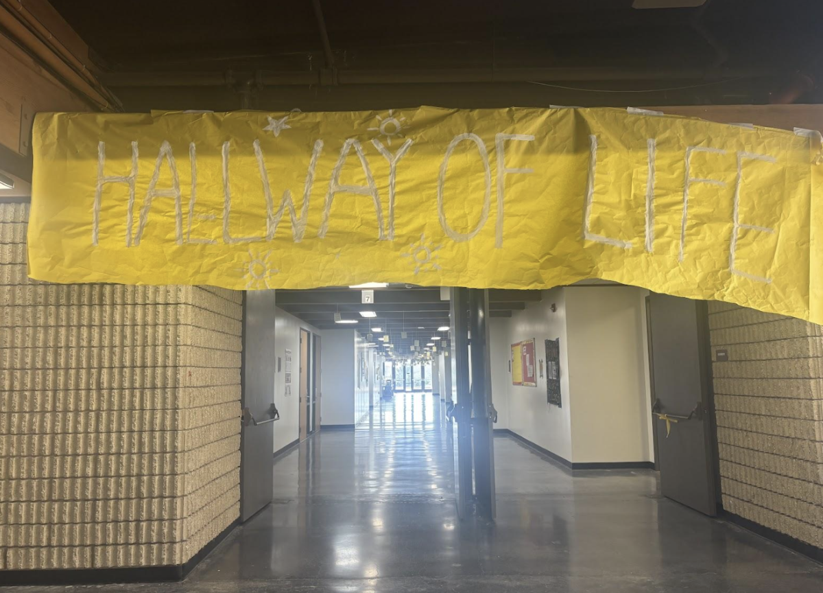 Inside a corridor in the learning commons, the Hallway of Life is filled with inspiring messages. This was one of the events PALs organized for Yellow Ribbon Week. 