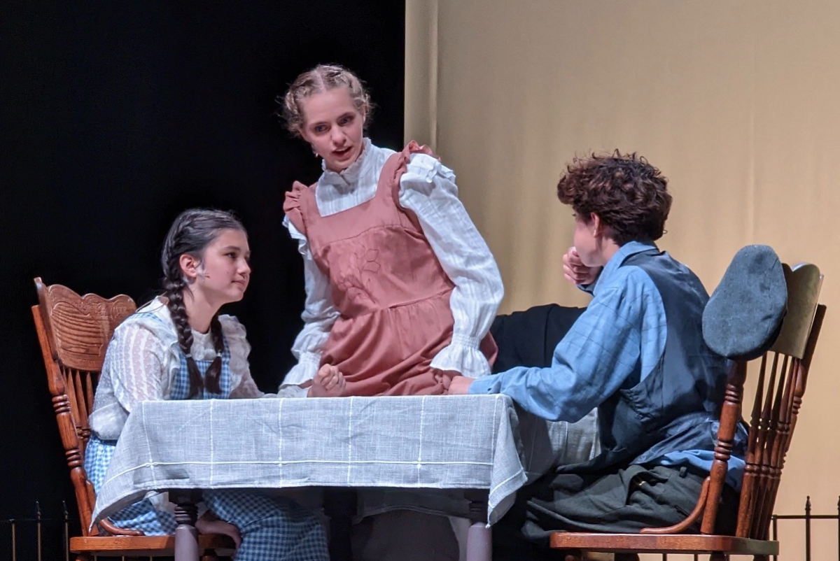 Artist of the Month Lainey Costabile (12) plays Rebecca Gibbs in "Our Town." The play was a past production by TPPlayers in November of 2022. Photo courtesy of Lainey Costabile. 