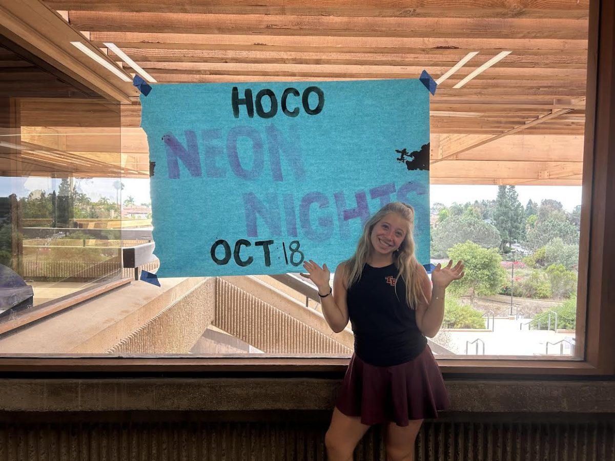 The Homecoming dance is Oct. 18th. Samantha Hofflich, one of ASB’s committee managers, helped plan the dance and promoted it with posters around the school.
