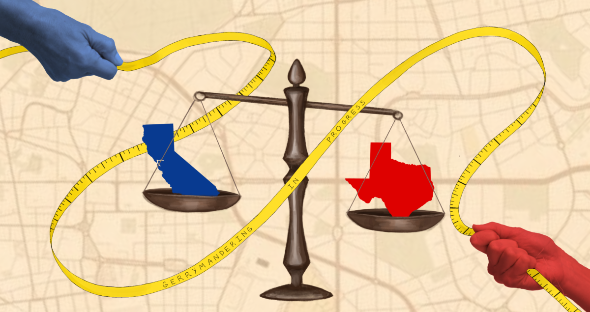 California’s Proposition 50 serves to temporarily redraw the state’s current congressional district map with a new version to give Democrats more seats in the U.S. House of Representatives. The proposition was proposed to offset Texas's recent gerrymandering to favor Republicans.