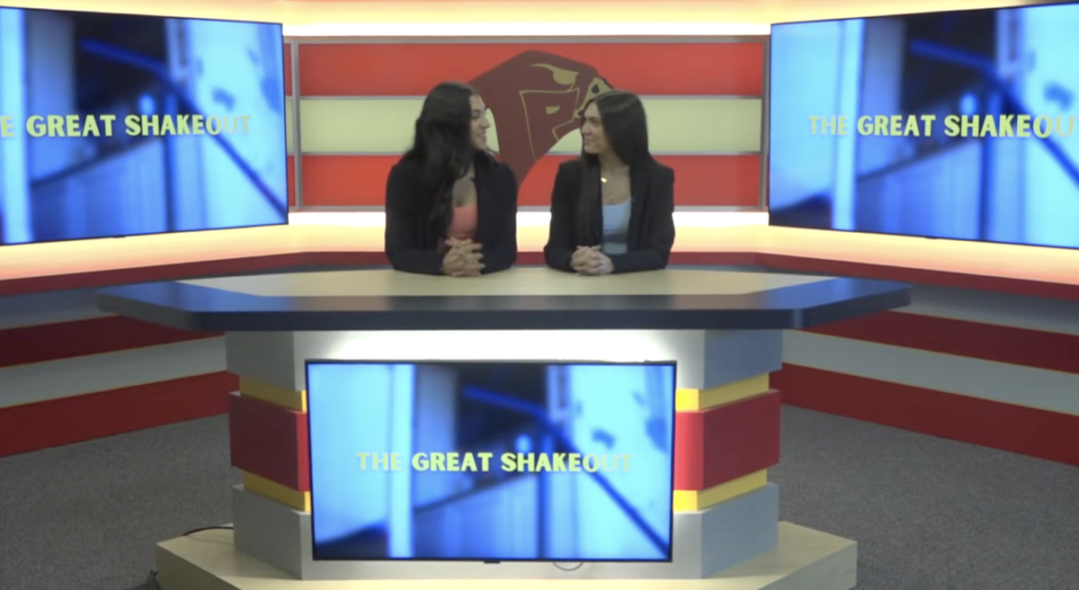 Jamie Crowley and Karina Shukla anchor today's show. The show aired at 11 a.m. Photo courtesy of Jamie Crowley.