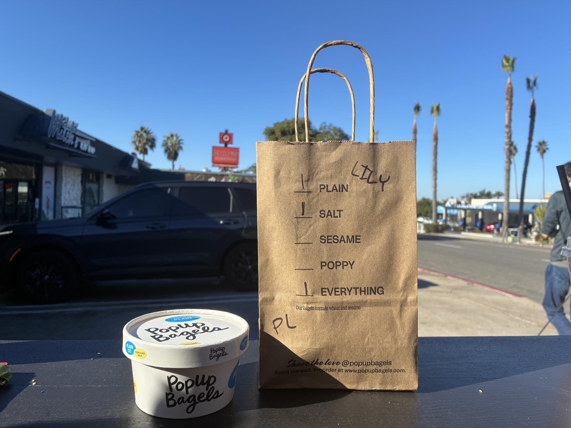 In the line a worker gives you a bag to mark your desired bagels. At the check out, we received our cream cheese and then waited for the bagels to come out.