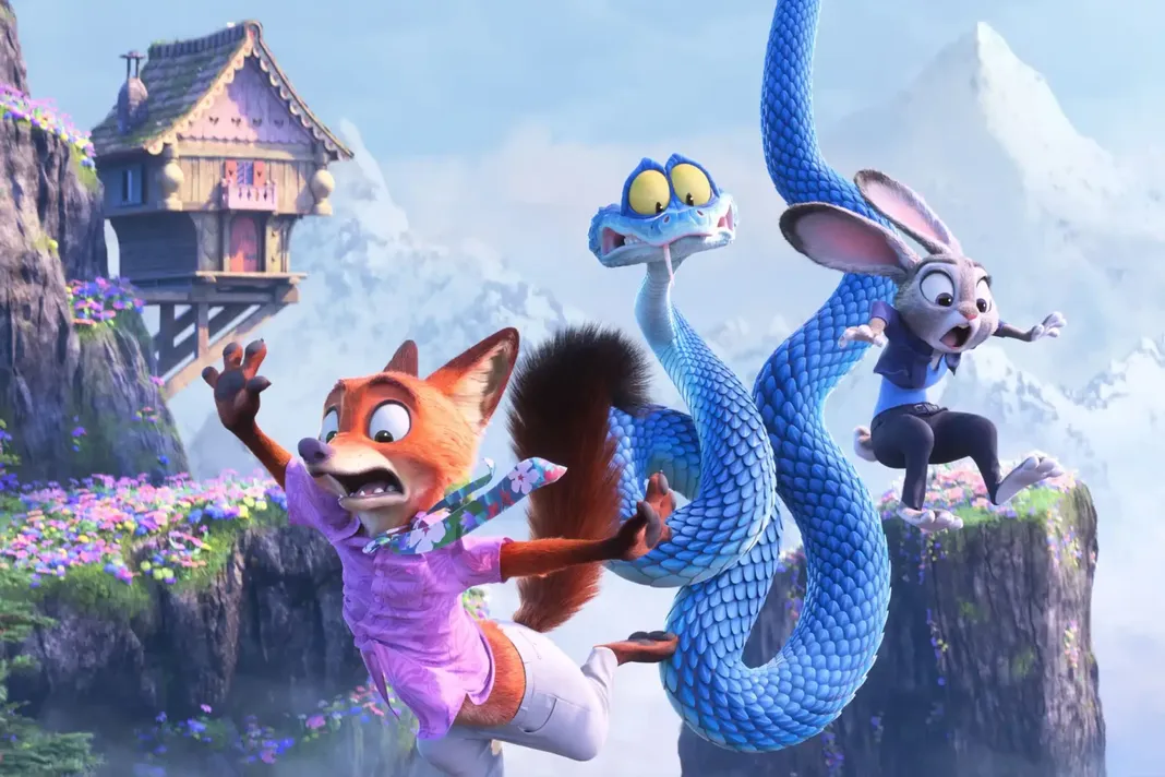 Judy Hopps (Ginnifer Goodwin) and Nicke Wilde (Jason Bateman) solve another mystery in the city of Zootopia. "Zootopia 2" came out on Nov. 26. Photo courtesy of Walt Disney Studios Motion Pictures via Hollywood.com.