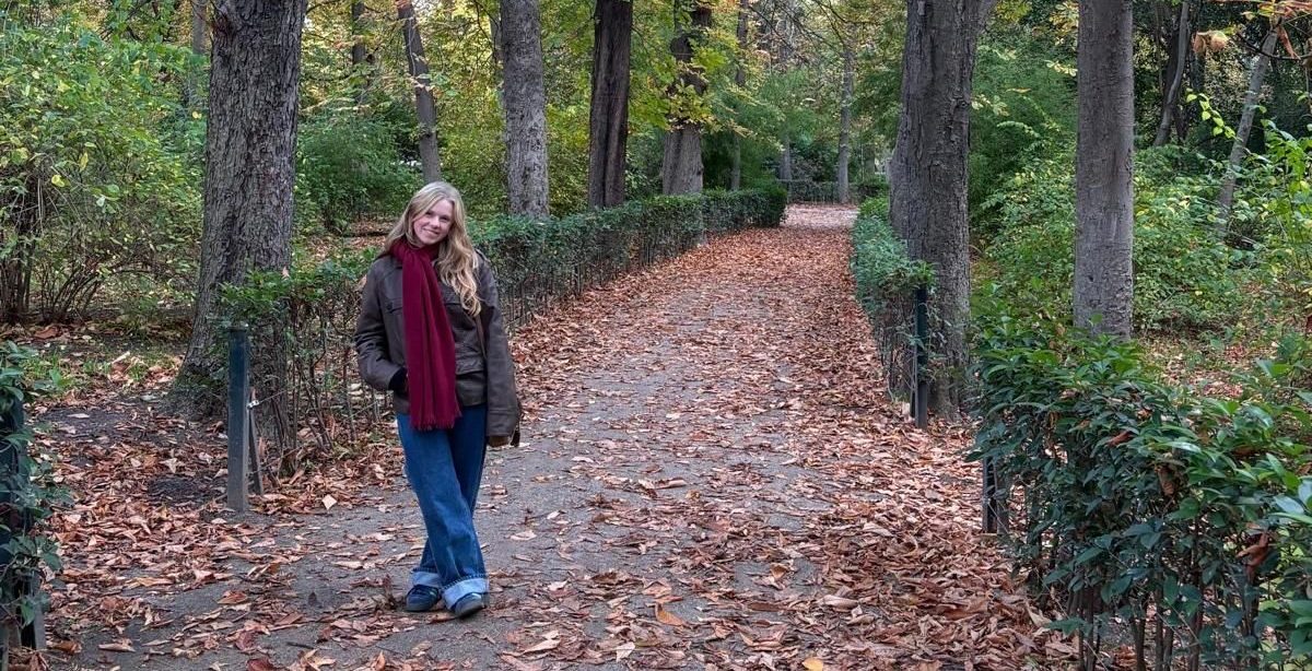 Reese Carsley (12) stands in El Retiro park in Madrid, Spain. She was on a school trip during her last academic year in Spain.