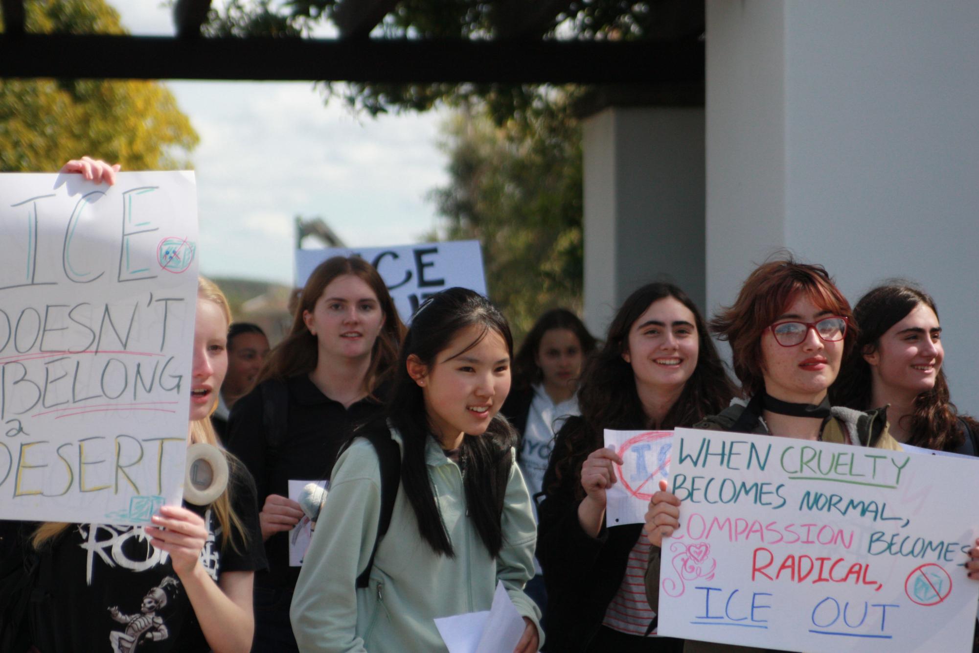 One after another: Hundreds of CCA students join 1,200 others as ICE walkouts continue across District