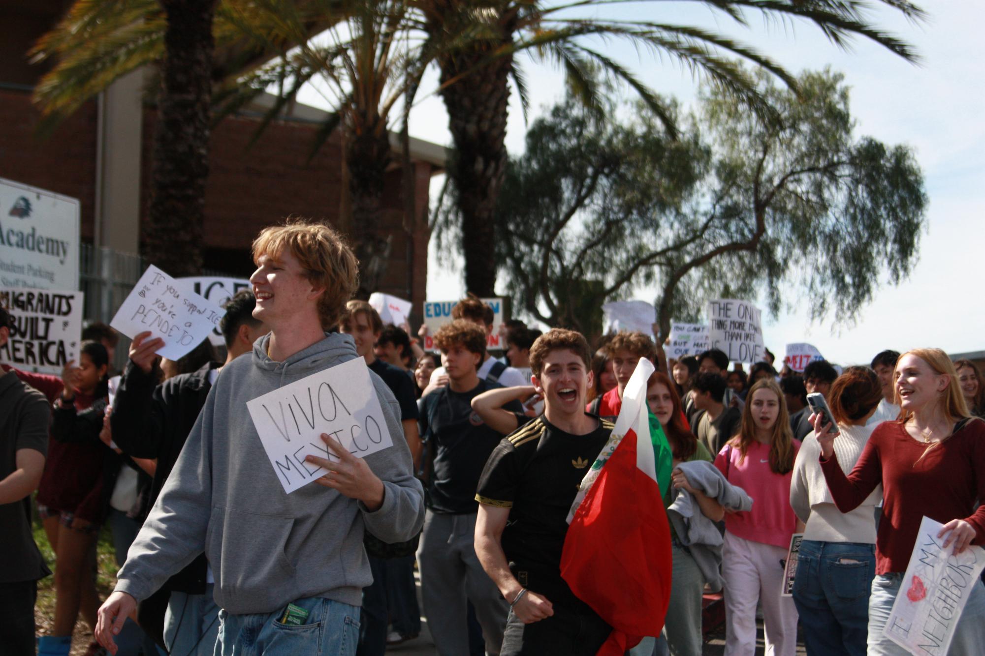 One after another: Hundreds of CCA students join 1,200 others as ICE walkouts continue across District