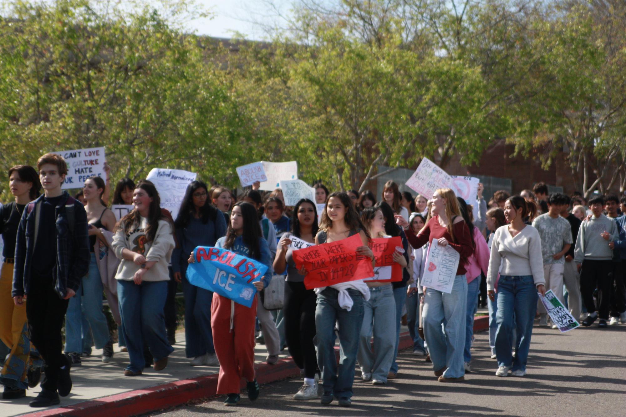 One after another: Hundreds of CCA students join 1,200 others as ICE walkouts continue across District