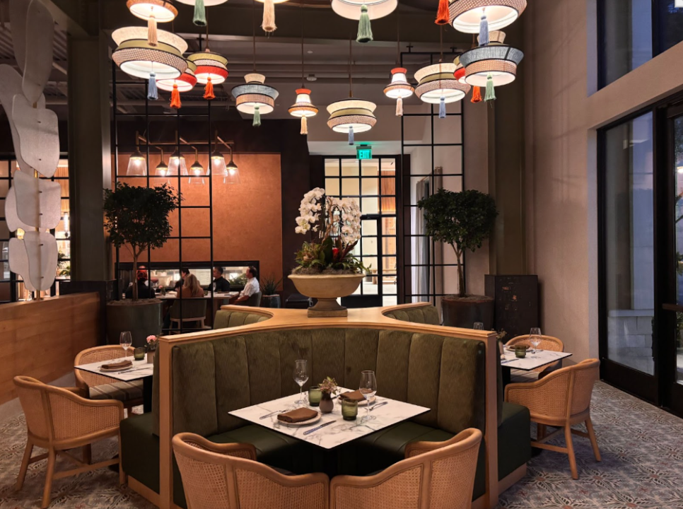
The interior of the Verise restaurant inside of Hotel Solea in Carlsbad, Calif. Verise opened on March 4, 2026.