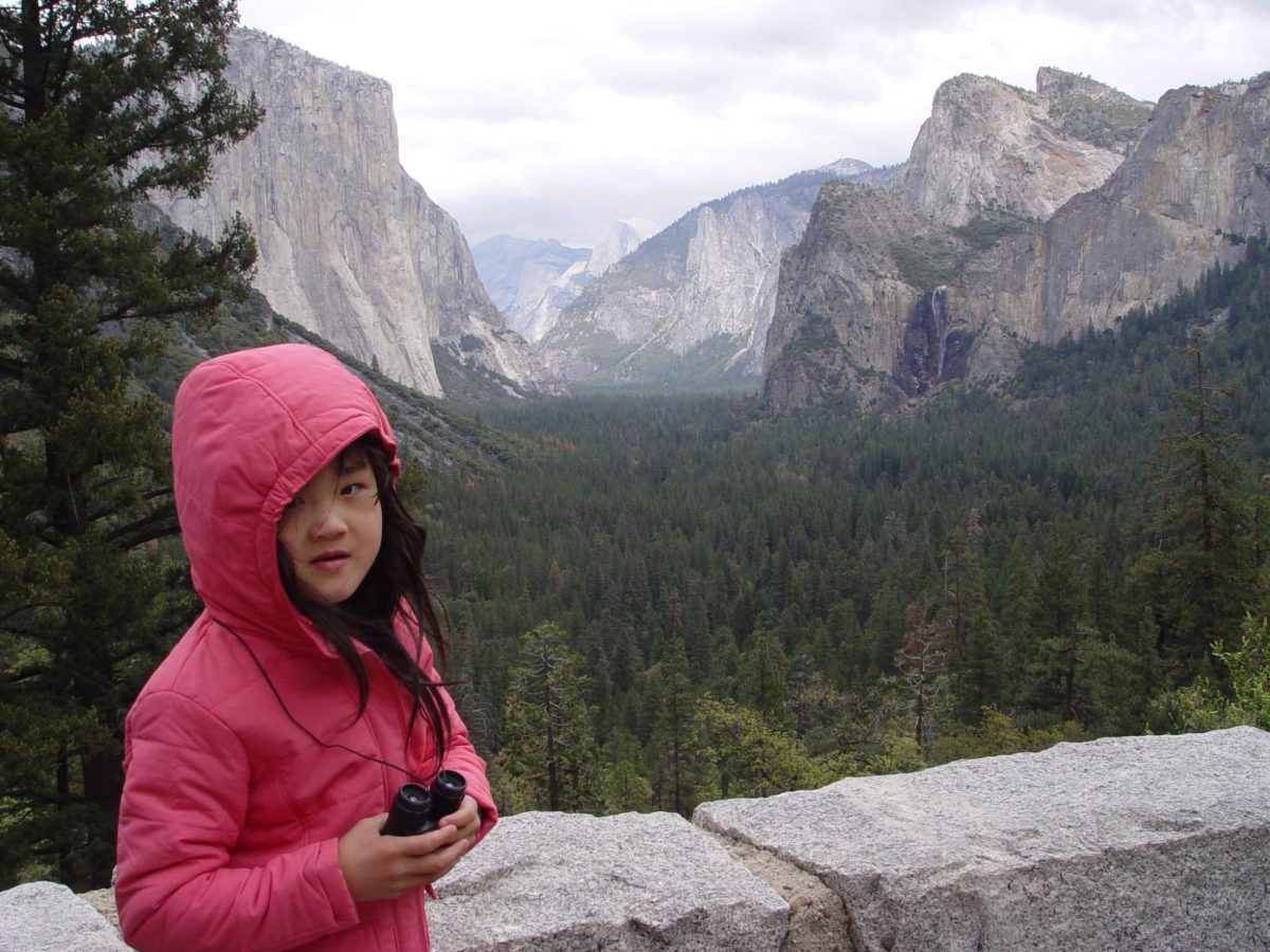 Sarina Feng (12) hikes a trail at Yosemite National Park. Feng was six years old.
